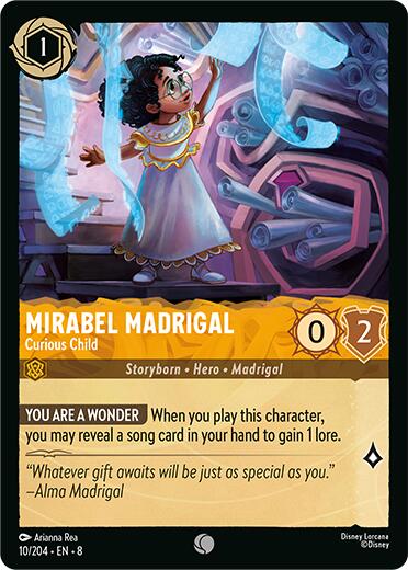 Mirabel Madrigal - Curious Child [8 - 10/204] - Cartes Sportives Rive Sud