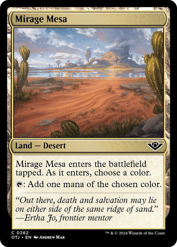 Mirage Mesa [OTJ - 262] - Cartes Sportives Rive Sud