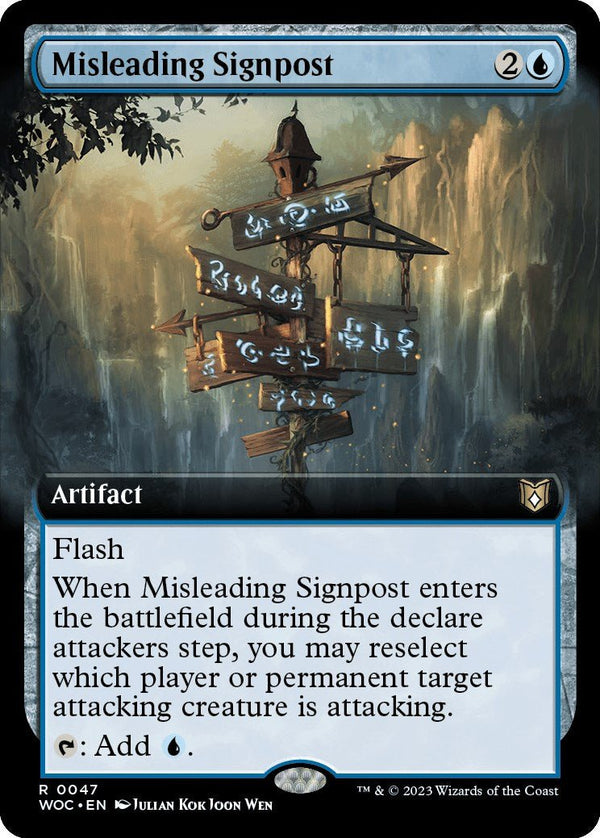 Misleading Signpost (Extended Art) [WOC - 47] - Cartes Sportives Rive Sud