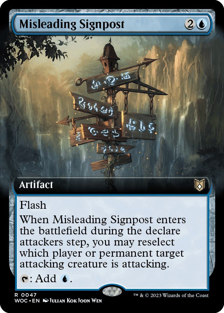 Misleading Signpost (Extended Art) [WOC - 47] - Cartes Sportives Rive Sud