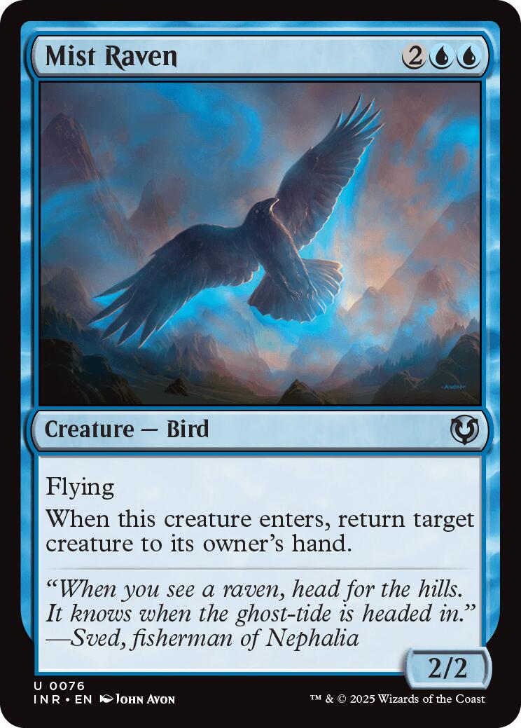 Mist Raven [INR - 76] - Cartes Sportives Rive Sud