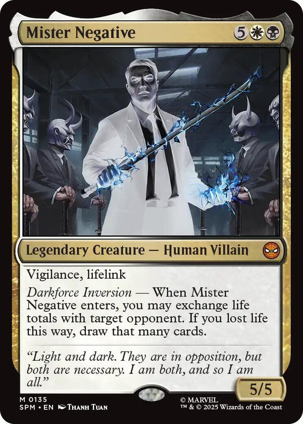 Mister Negative [SPM - 135] - Cartes Sportives Rive Sud