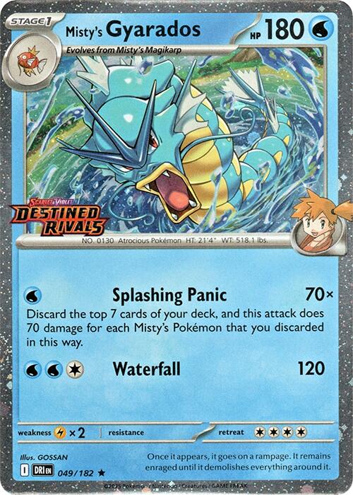 Misty's Gyarados (Prerelease) [MCAP - 049/182] - Cartes Sportives Rive Sud