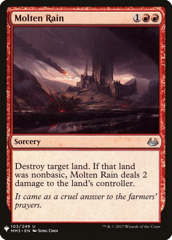 Molten Rain [LIST - 103] - Cartes Sportives Rive Sud