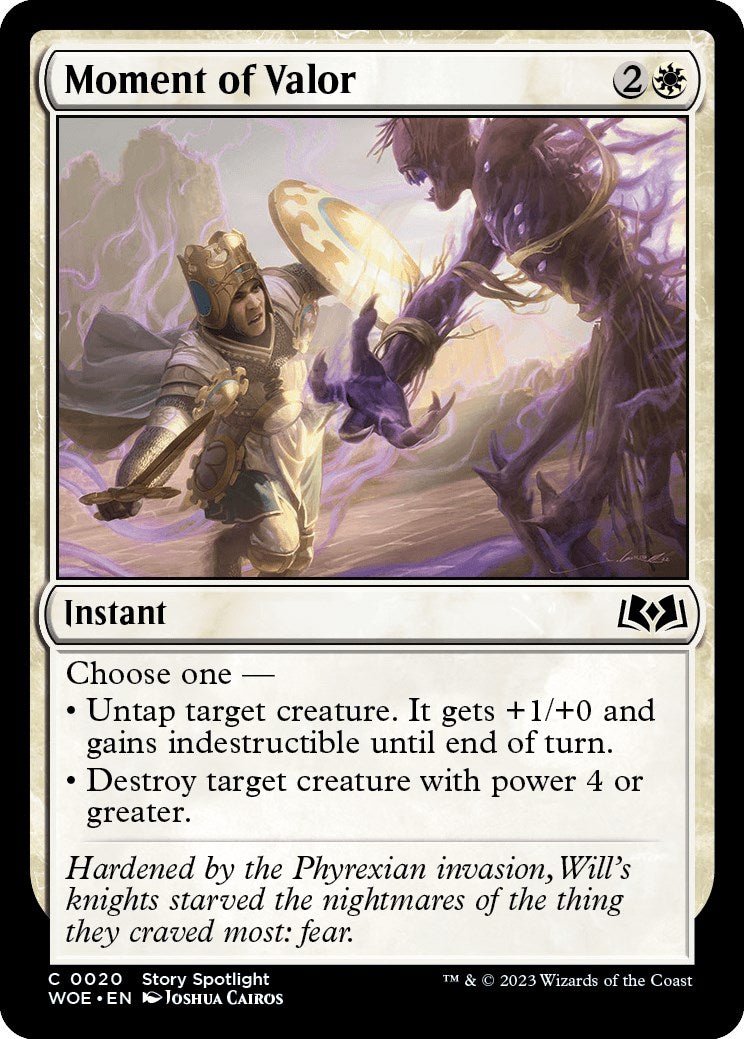 Moment of Valor [WOE - 20] - Cartes Sportives Rive Sud