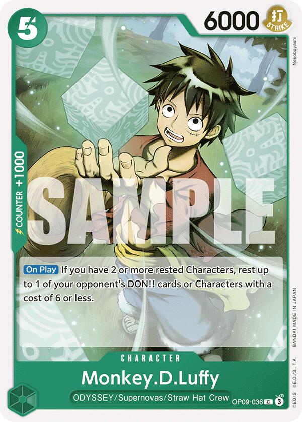 Monkey.D.Luffy (036) [OP09 - OP09 - 036] - Cartes Sportives Rive Sud