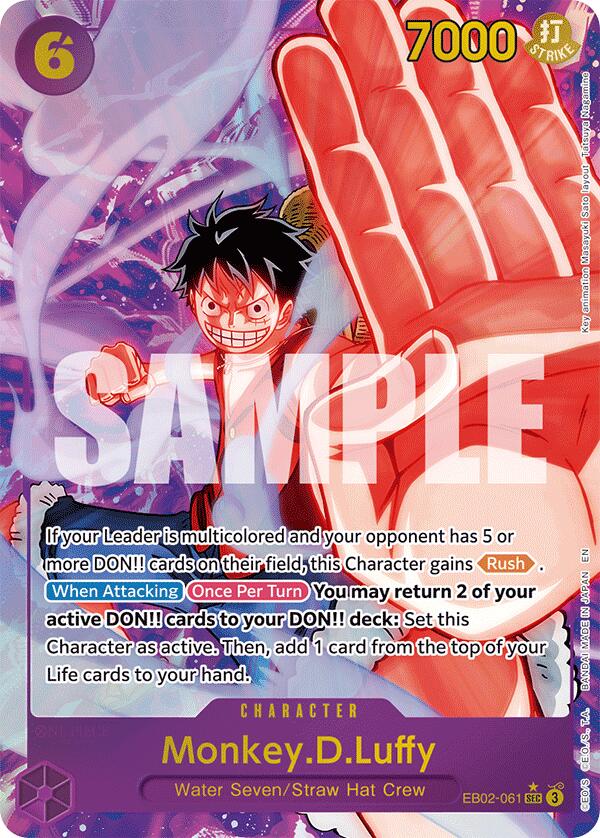 Monkey.D.Luffy (061) (Alternate Art) [EB - 02 - EB02 - 061] - Cartes Sportives Rive Sud