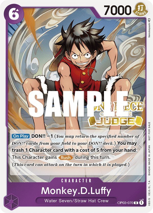 Monkey.D.Luffy (Judge Pack Vol. 2) [OP - PR - OP03 - 070] - Cartes Sportives Rive Sud