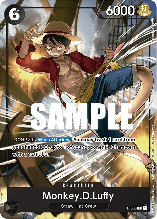 Monkey.D.Luffy (Pirates Party Vol. 3) [OP - PR - P - 035] - Cartes Sportives Rive Sud