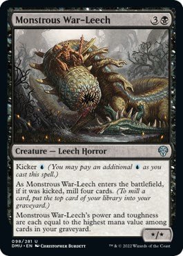 Monstrous War - Leech [DMU - 98] - Cartes Sportives Rive Sud