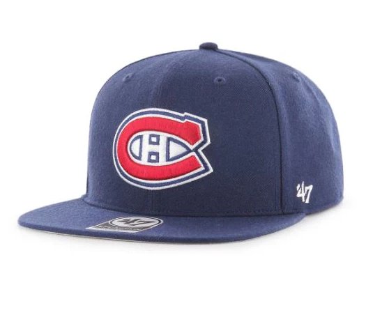 Montreal Canadiens 47Brand Captain Snapback Blue - Cartes Sportives Rive Sud