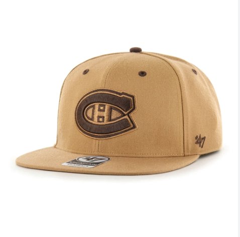 Montreal Canadiens 47Brand Captain Snapback Toffee - Cartes Sportives Rive Sud