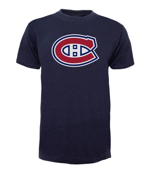 Montreal Canadiens 47Brand Fan Tee T-Shirt Navy Blue - Cartes Sportives Rive Sud