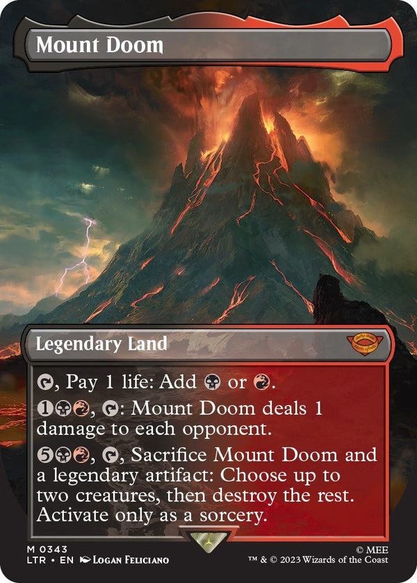 Mount Doom (Borderless) [LTR - 343] - Cartes Sportives Rive Sud