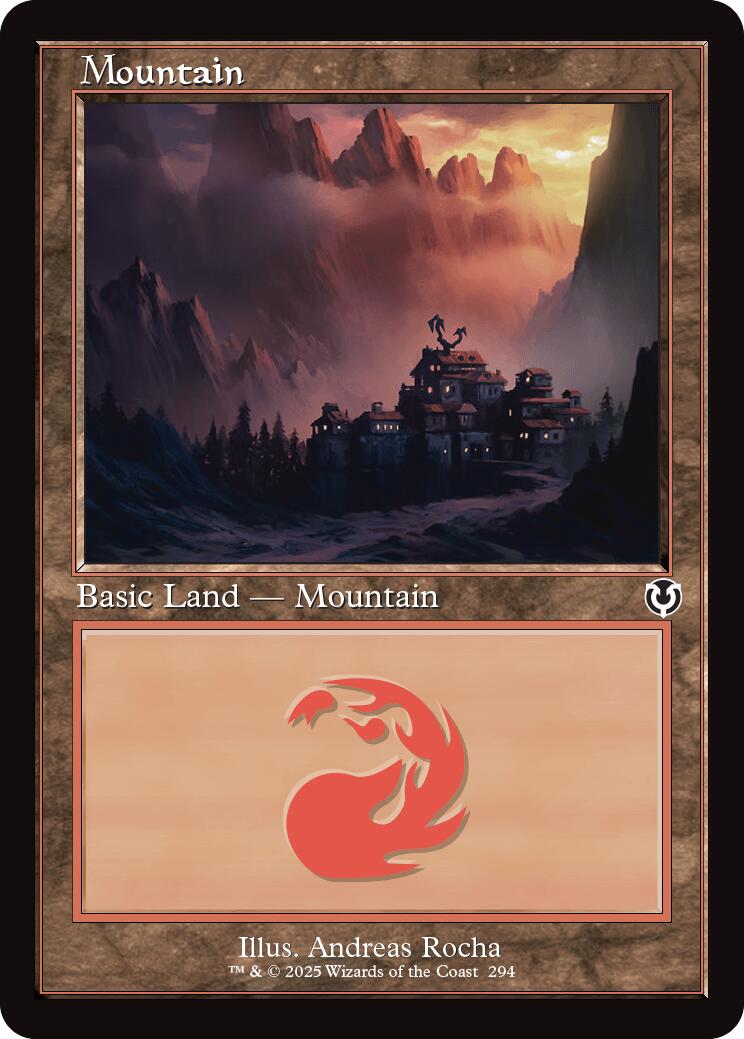 Mountain (294) (Retro Frame) [INR - 294] - Cartes Sportives Rive Sud