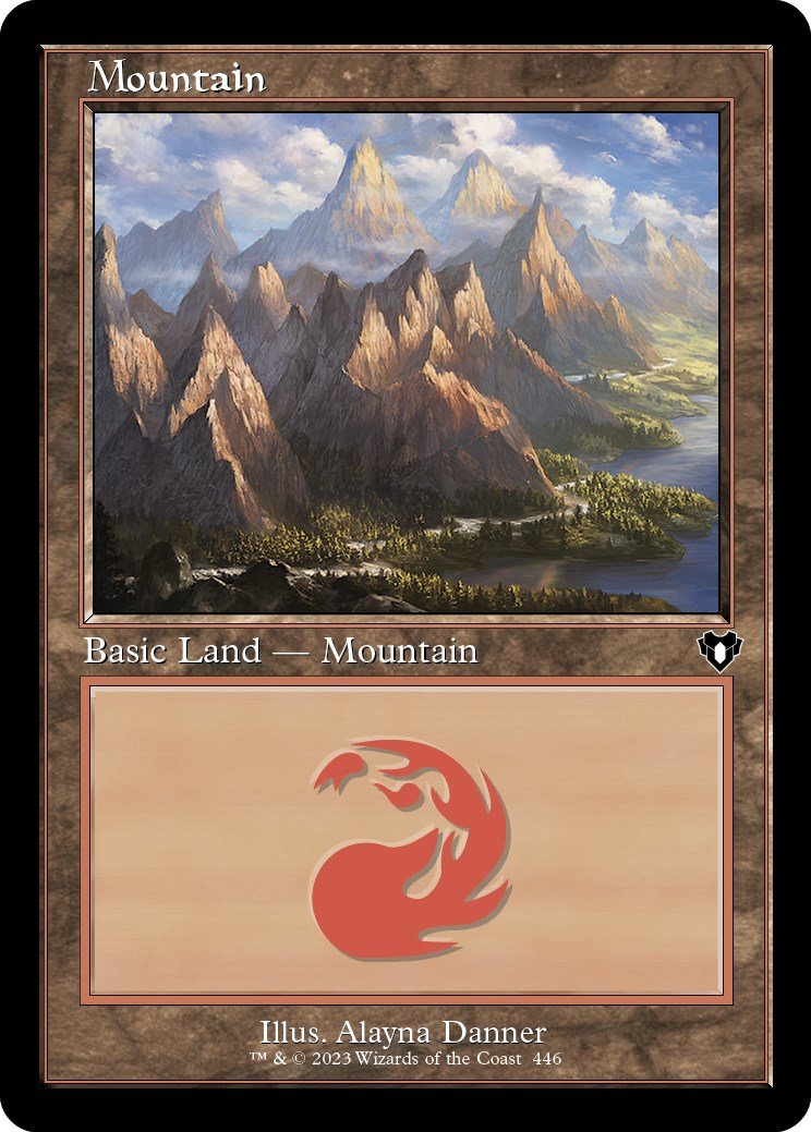 Mountain (446) (Retro Frame) [CMM - 446] - Cartes Sportives Rive Sud