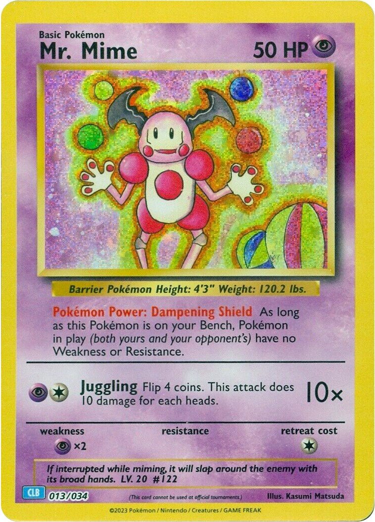 Mr. Mime [CL - 013/034] - Cartes Sportives Rive Sud