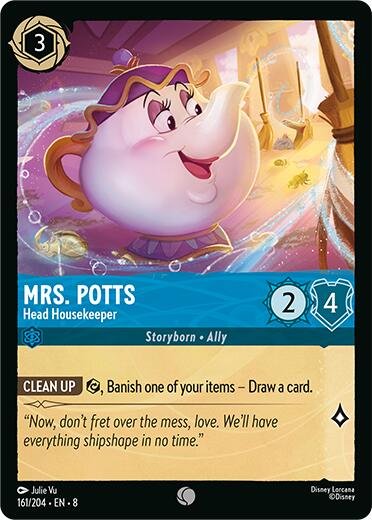 Mrs. Potts - Head Housekeeper [8 - 161/204] - Cartes Sportives Rive Sud