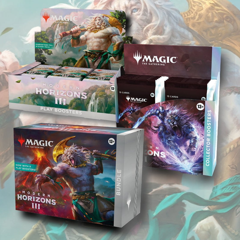 magic modern horizons 3 collector booster box Magic The Gathering Modern Horizons 3 Play Booster, Collector Booster and Bundle Combo #1