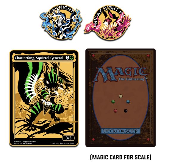 MTG Pinfinity Friday Night Magic Chatterfang CMR Token - Cartes Sportives Rive Sud