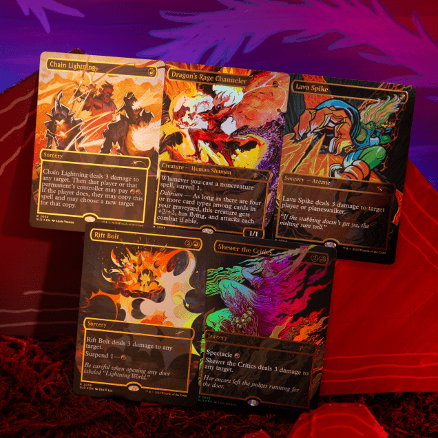 MTG Secret Lair : Everything Is On Fire (Raised Foil) - Cartes Sportives Rive Sud