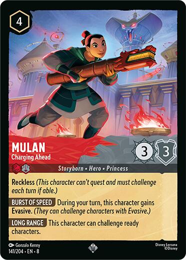 Mulan - Charging Ahead [8 - 141/204] - Cartes Sportives Rive Sud