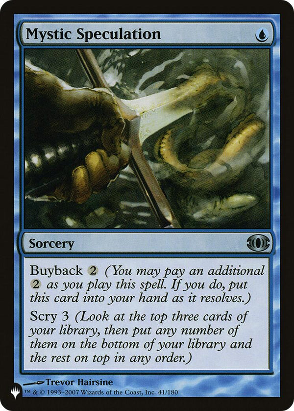 Mystic Speculation [LIST - 41/180] - Cartes Sportives Rive Sud