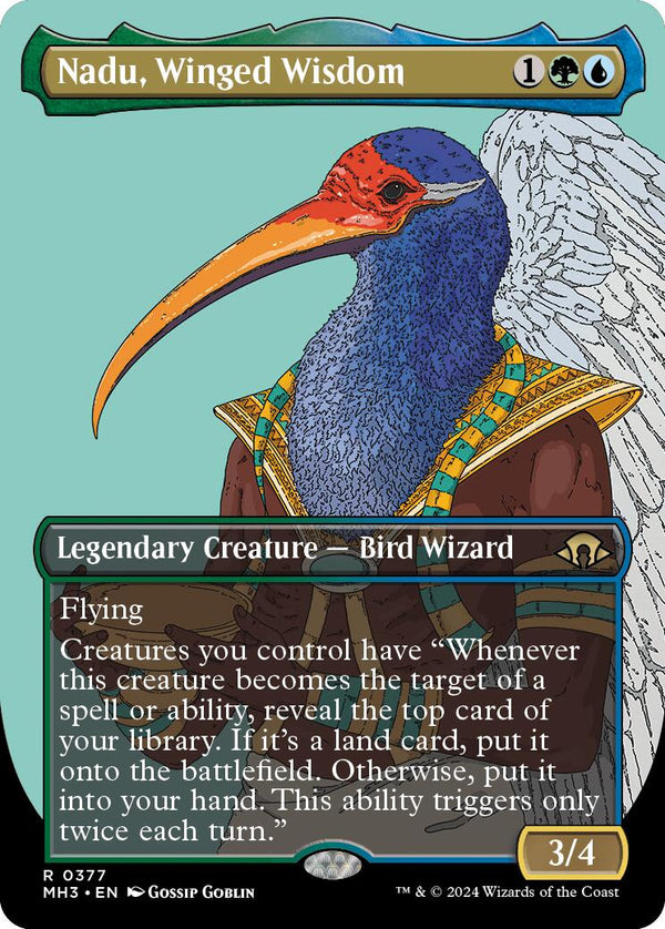 Nadu, Winged Wisdom (Borderless) [MH3 - 377] - Cartes Sportives Rive Sud