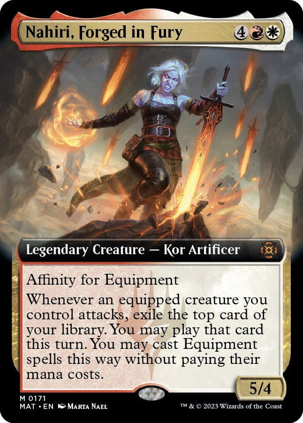 Nahiri, Forged in Fury (Extended Art) [MAT - 171] - Cartes Sportives Rive Sud