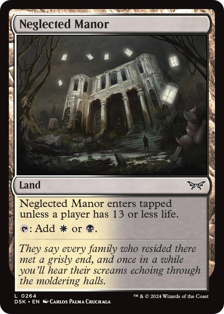Neglected Manor [DSK - 264] - Cartes Sportives Rive Sud