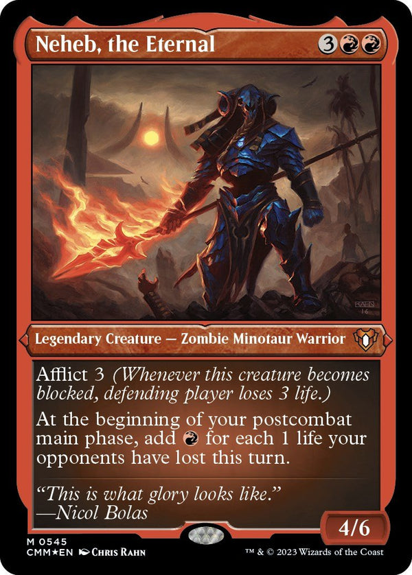 Neheb, the Eternal (Foil Etched) [CMM - 545] - Cartes Sportives Rive Sud