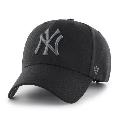 New York Yankees 47Brand MVP Black/Grey - Cartes Sportives Rive Sud