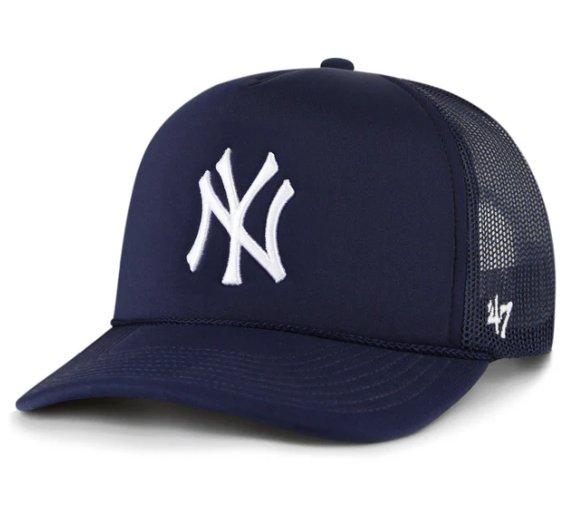 New York Yankees 47Brand Trucker Snapback Navy Blue - Cartes Sportives Rive Sud