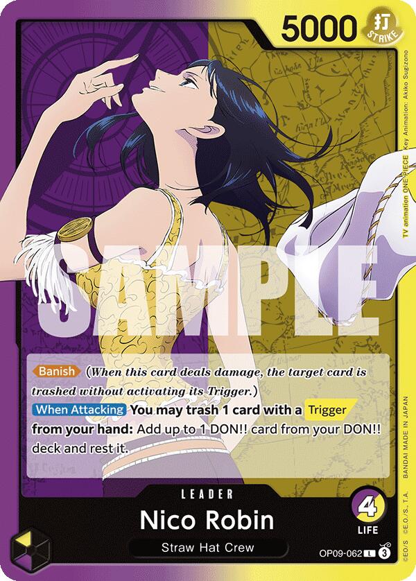 Nico Robin (062) [OP09 - OP09 - 062] - Cartes Sportives Rive Sud
