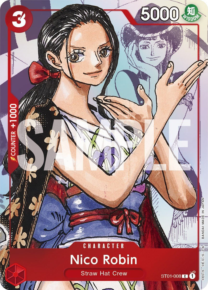 Nico Robin - ST01 - 008 (Alternate Art) [OP - PR - ST01 - 008] - Cartes Sportives Rive Sud