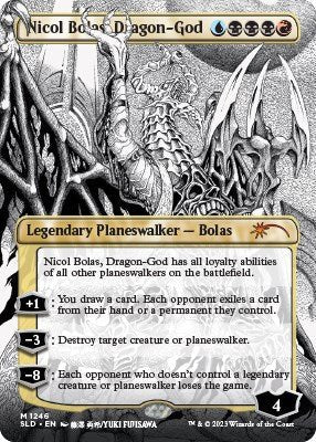 Nicol Bolas, Dragon - God (Borderless) [SLD - 1246] - Cartes Sportives Rive Sud