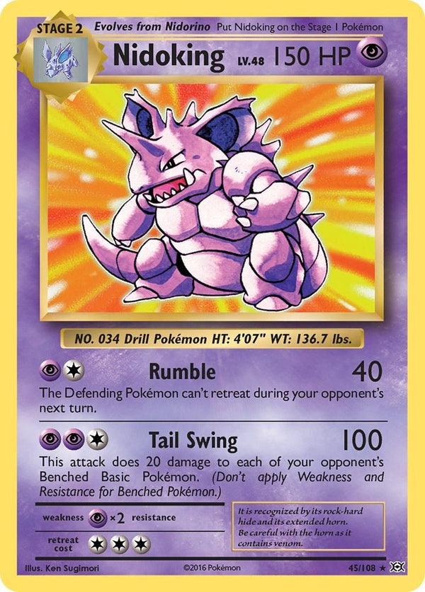 Nidoking [EVO - 45/108] - Cartes Sportives Rive Sud