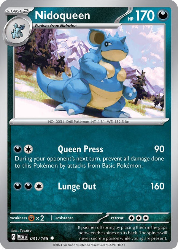 Nidoqueen [MEW - 031/165] - Cartes Sportives Rive Sud