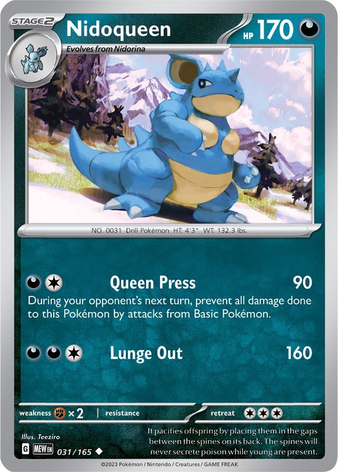 Nidoqueen [MEW - 031/165] - Cartes Sportives Rive Sud