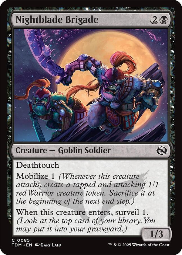 Nightblade Brigade - Cartes Sportives Rive Sud
