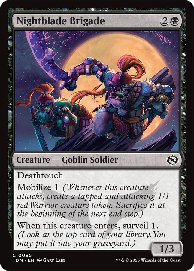 Nightblade Brigade - Cartes Sportives Rive Sud