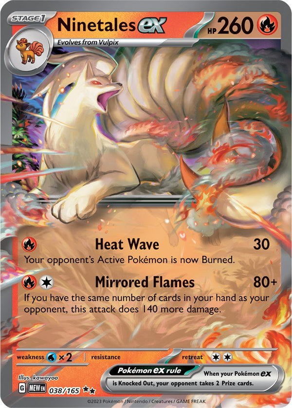 Ninetales ex - 038/165 [MEW - 038] - Cartes Sportives Rive Sud