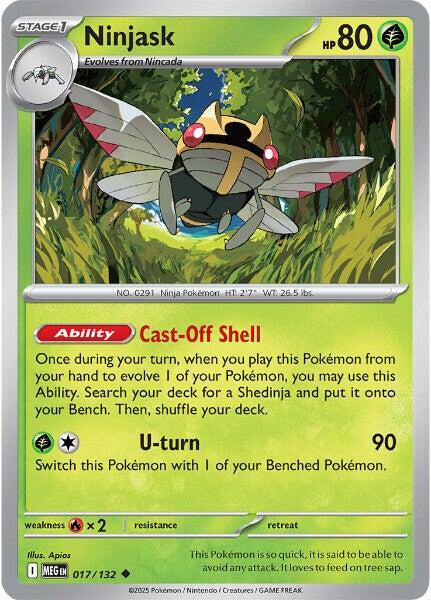 Ninjask - 017/132 [MEG - 017/132] - Cartes Sportives Rive Sud