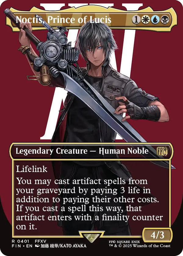 Noctis, Prince of Lucis (Borderless) [FIN - 401] - Cartes Sportives Rive Sud