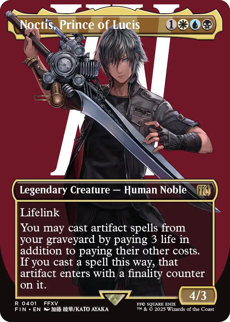 Noctis, Prince of Lucis (Borderless) [FIN - 401] - Cartes Sportives Rive Sud