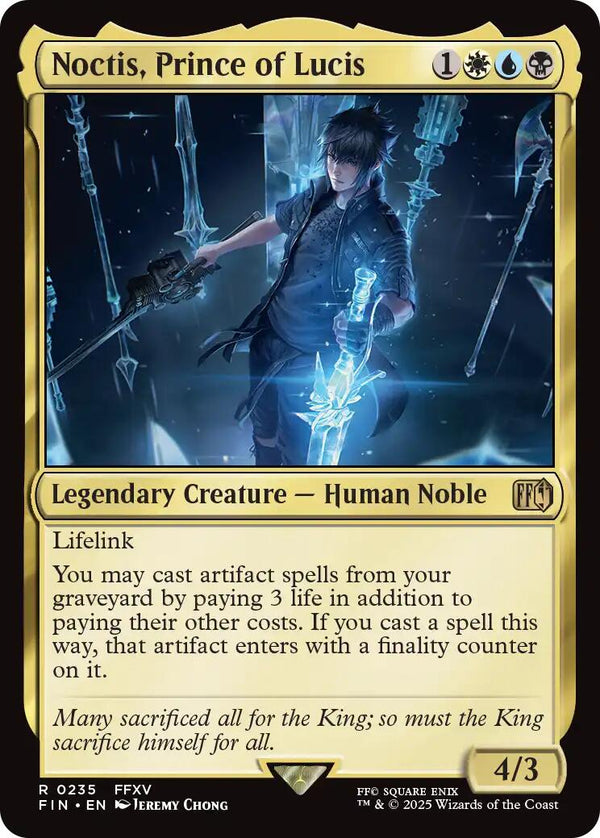 Noctis, Prince of Lucis [FIN - 235] - Cartes Sportives Rive Sud