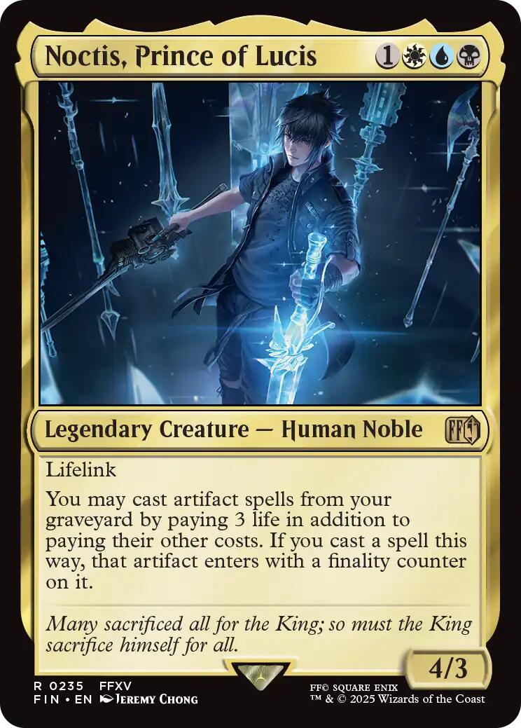 Noctis, Prince of Lucis [FIN - 235] - Cartes Sportives Rive Sud