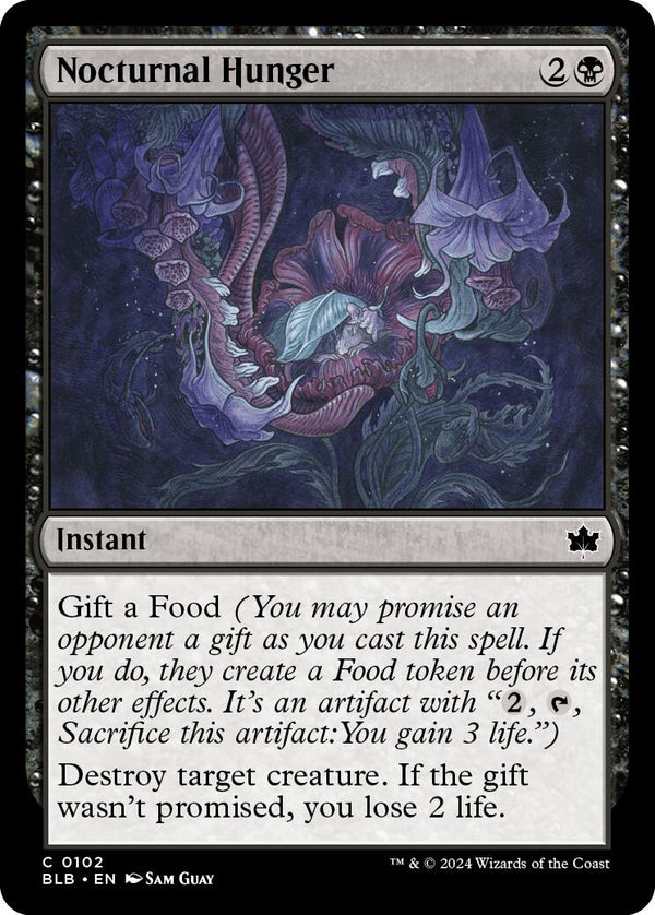 Nocturnal Hunger [BLB - 102] - Cartes Sportives Rive Sud