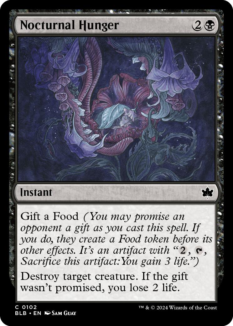 Nocturnal Hunger [BLB - 102] - Cartes Sportives Rive Sud