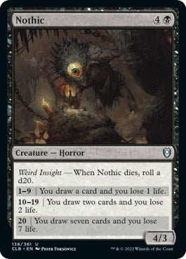 Nothic [CLB - 138] - Cartes Sportives Rive Sud